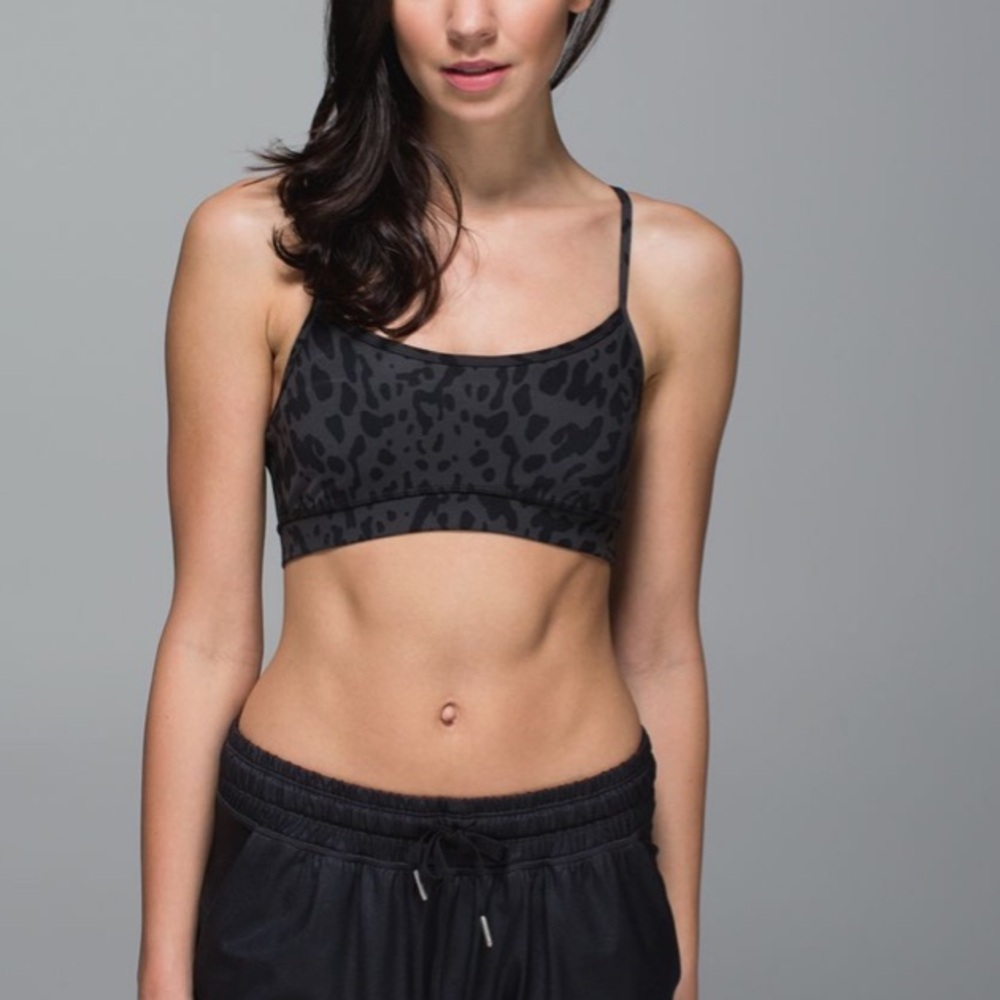 LULULEMON Flow Y Bra IV
Animal Swirl Deep Coal Black Size 4